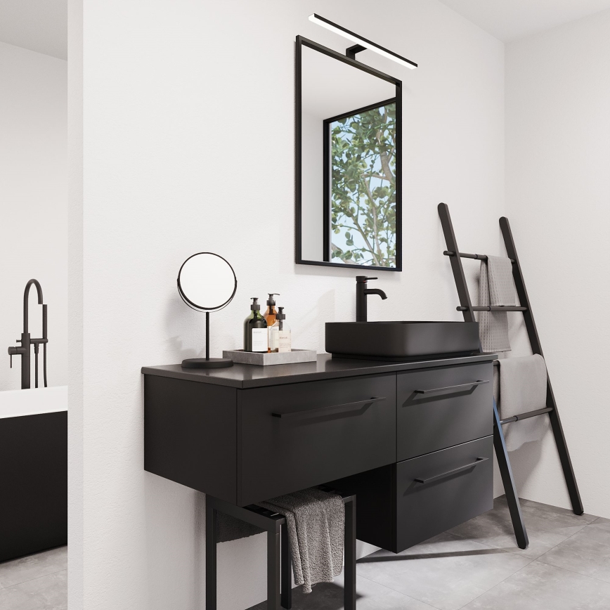 Miroir de salle de bains BORGSTED 60 x 80 cm, noir