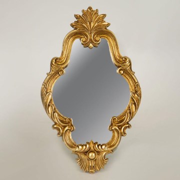 Miroir mural 27,8x19,5 cm doré