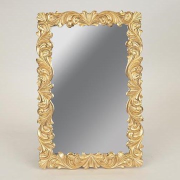 Miroir mural 31,3x21 cm doré
