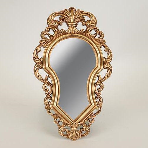 Miroir mural 32,3x19,5 cm doré