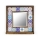 Miroir mural 33x32,5 cm pin/bleu