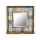 Miroir mural 33x32,5 cm pin/jaune