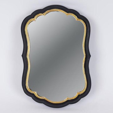 Miroir mural 34,5x23,2 cm noir/doré