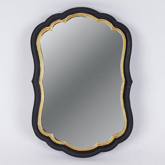 Miroir mural 34,5x23,2 cm noir/doré