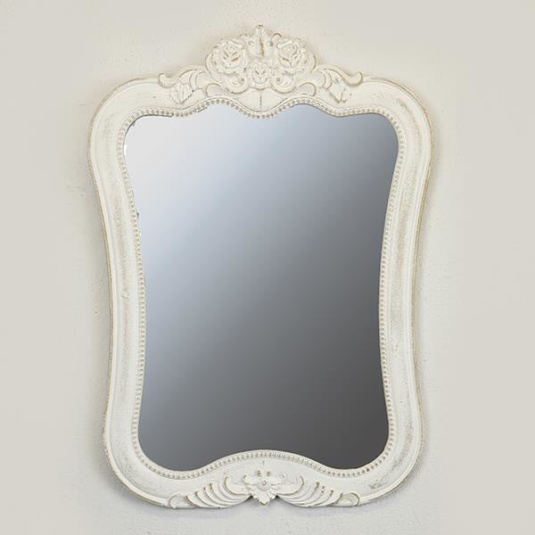 Miroir mural 69x49 cm blanc