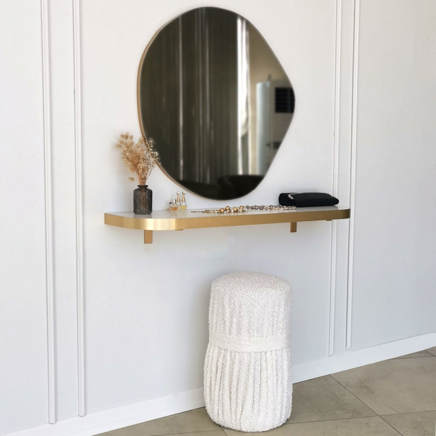Miroir mural ASSO 70x67 cm doré
