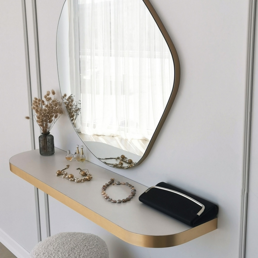Miroir mural ASSO 70x67 cm doré
