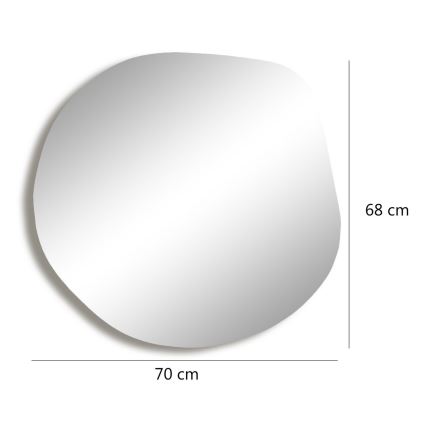 Miroir mural ASSO 70x67 cm doré