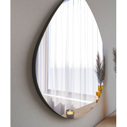 Miroir mural BESSO 60x60 cm noir