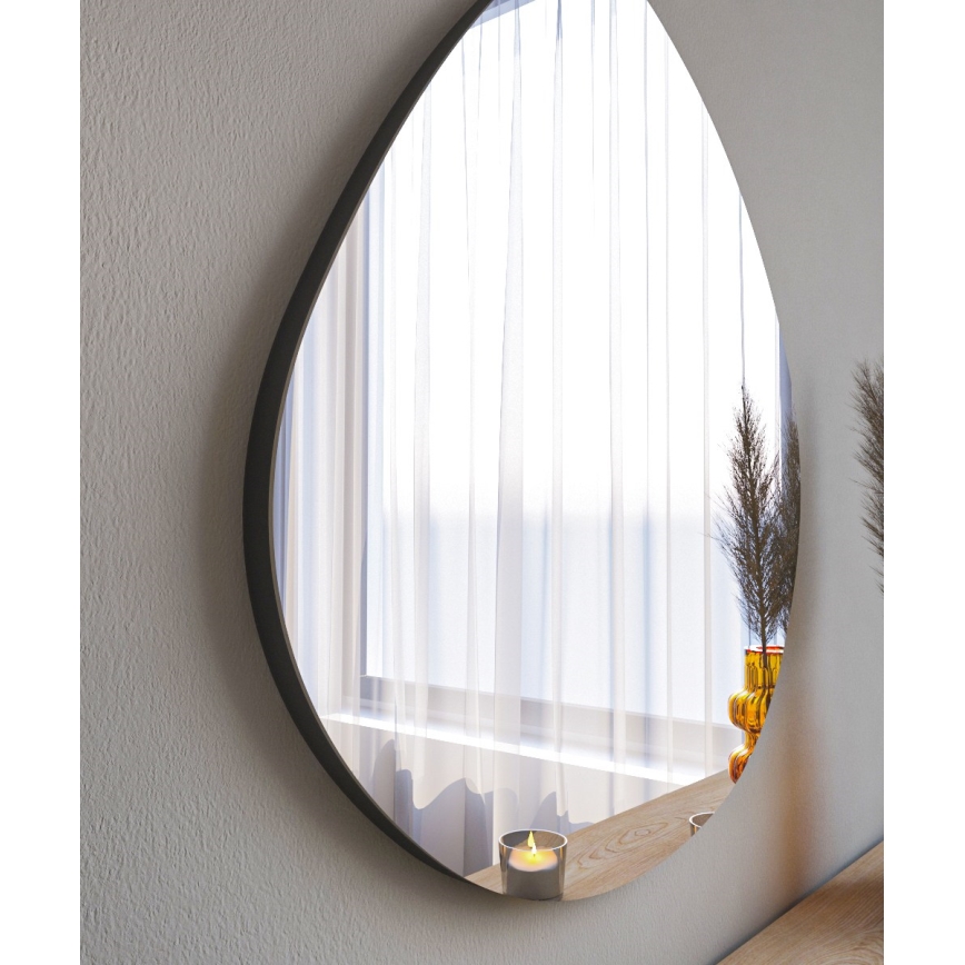 Miroir mural BESSO 60x60 cm noir