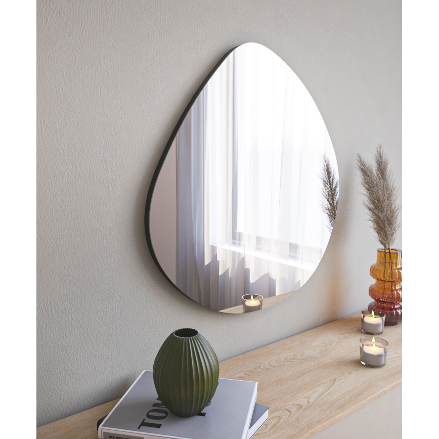 Miroir mural BESSO 60x60 cm noir
