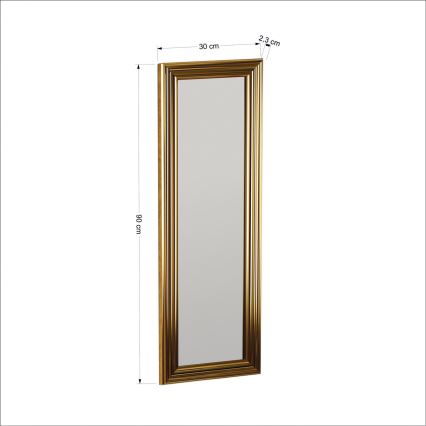 Miroir mural BOSS 90x30 cm doré