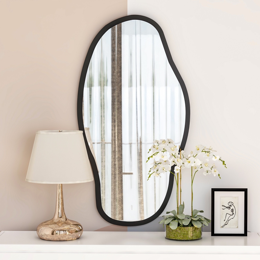 Miroir mural COULDY 85x45 cm noir