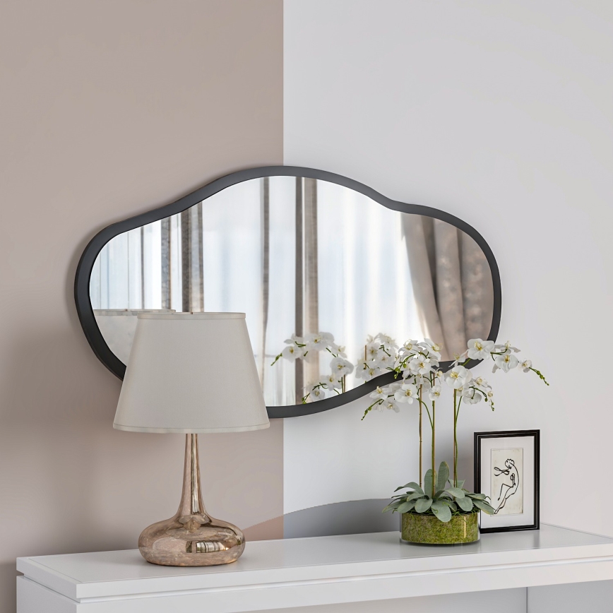 Miroir mural COULDY 85x45 cm noir