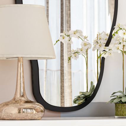 Miroir mural COULDY 85x45 cm noir