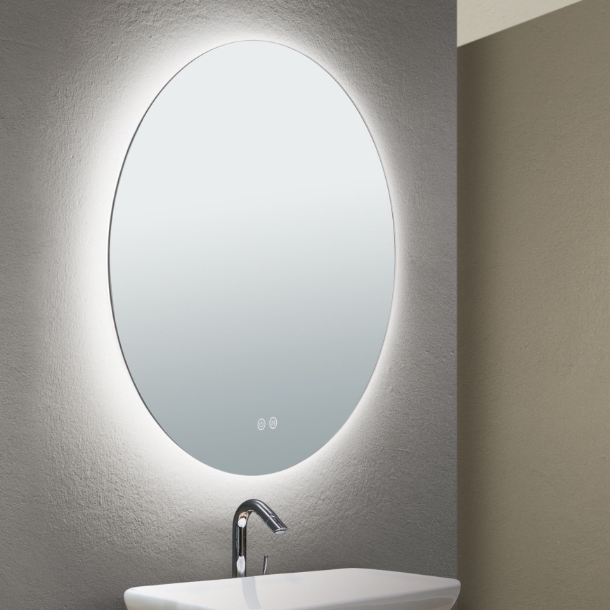 Miroir mural de salle de bain avec rétro-éclairage FOCUS LED/25W/230V 3000/4200/6000K d. 60 cm IP44