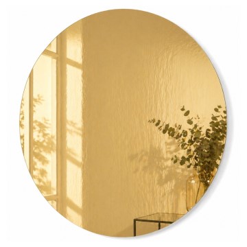 Miroir mural HOUSEVITAMIN Ø 80 cm, doré