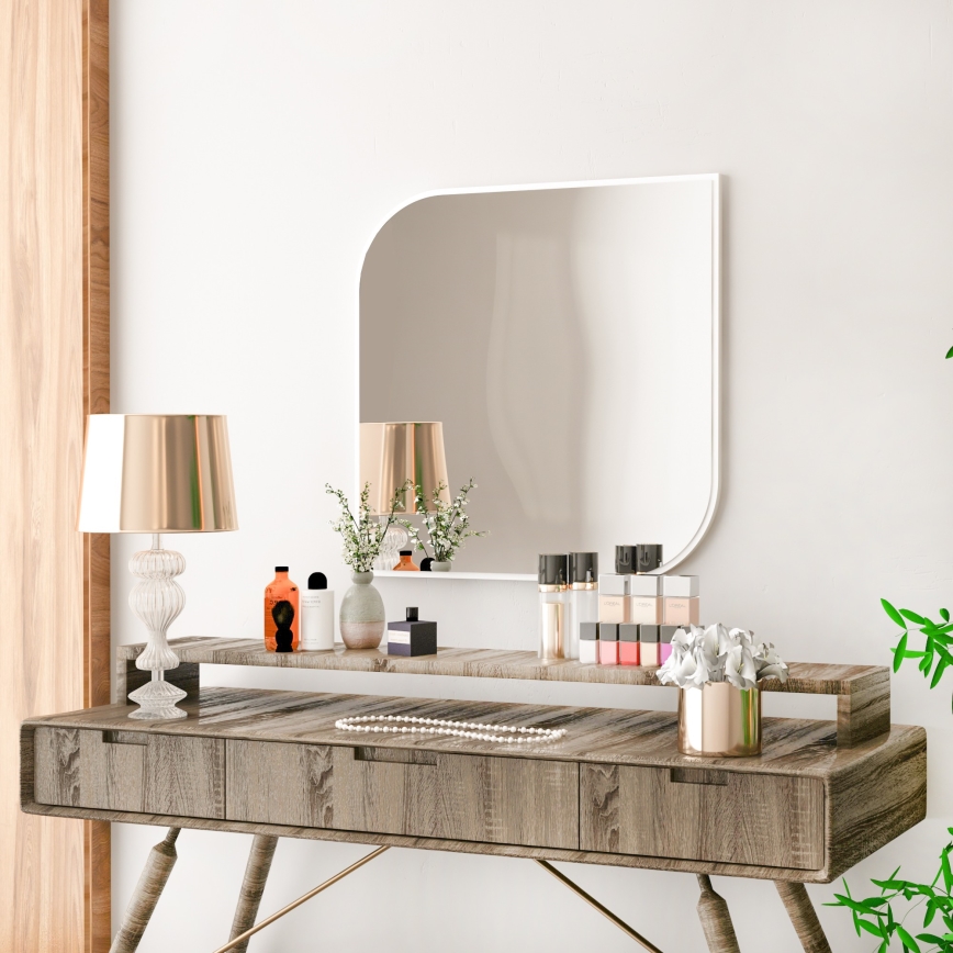 Miroir mural KAPPA 62x62 cm blanc