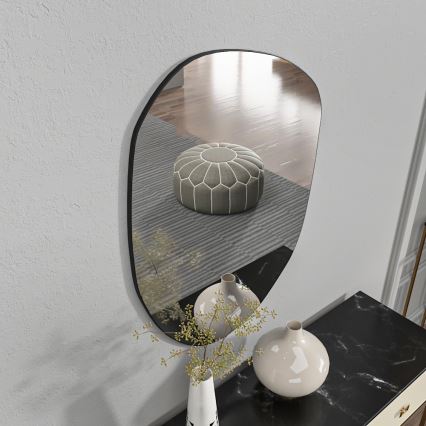 Miroir mural LIORA 75x55 cm noir