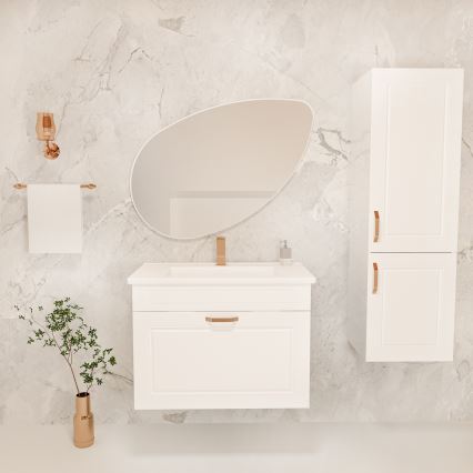 Miroir mural LUCAS 101,5x59,8 cm blanc