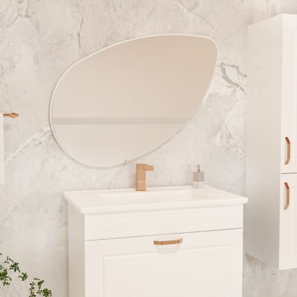 Miroir mural LUCAS 101,5x59,8 cm blanc