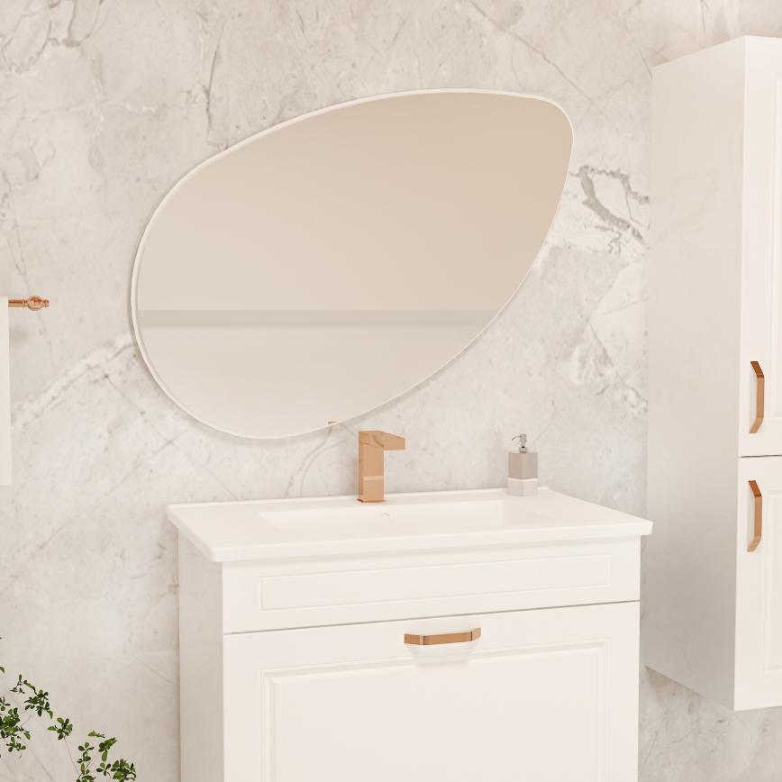 Miroir mural LUCAS 101,5x59,8 cm blanc