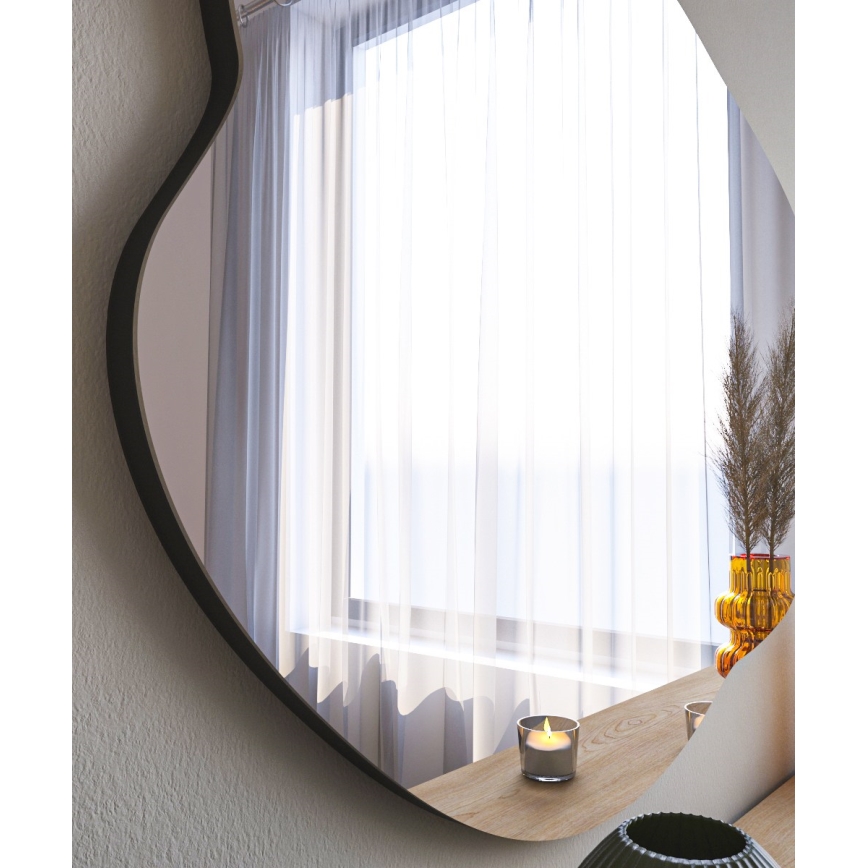 Miroir mural OHHO 85x60 cm noir