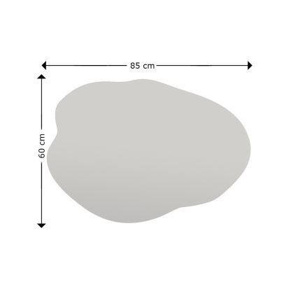 Miroir mural OHHO 85x60 cm noir