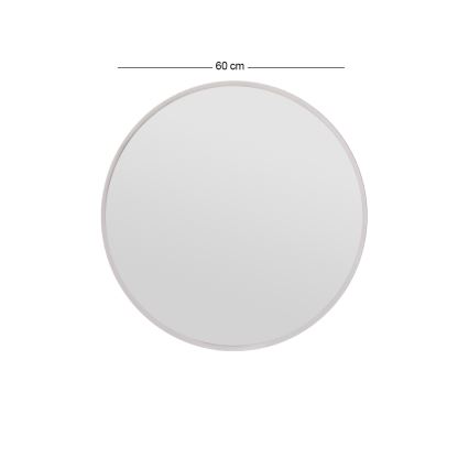 Miroir mural OZZE d. 60 cm blanc