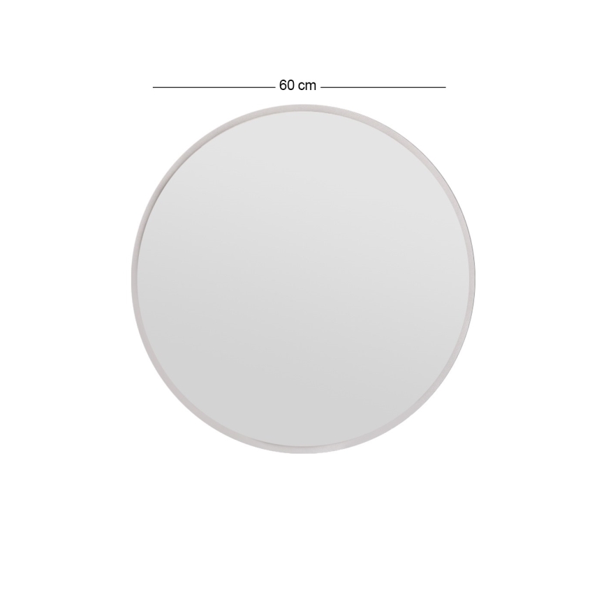 Miroir mural OZZE d. 60 cm blanc