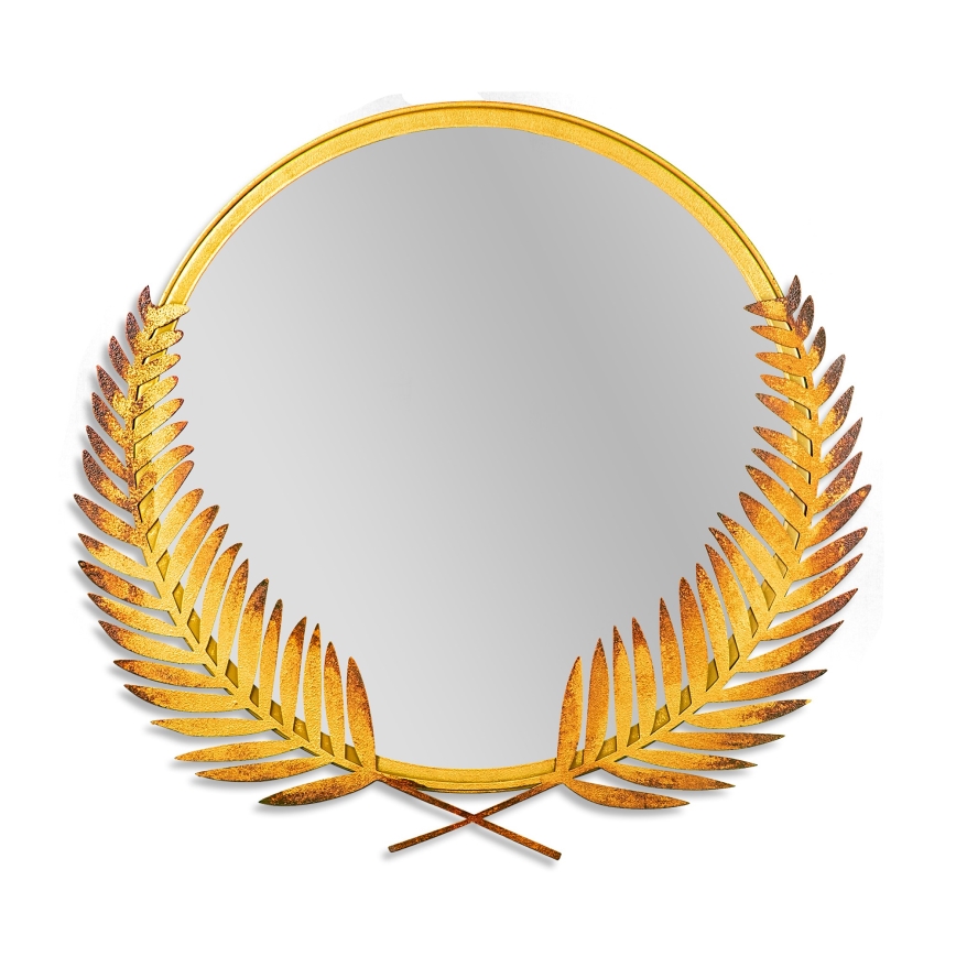 Miroir mural PALM 59x57 cm doré