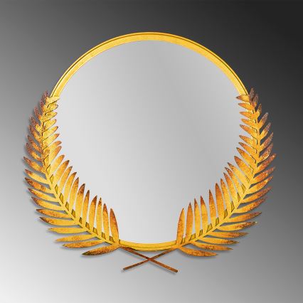 Miroir mural PALM 59x57 cm doré