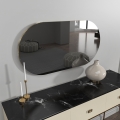 Miroir mural RIORS 85x45 cm noir