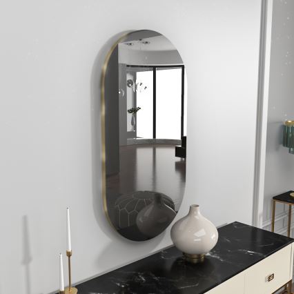 Miroir mural RIORS 85x45 cm noir
