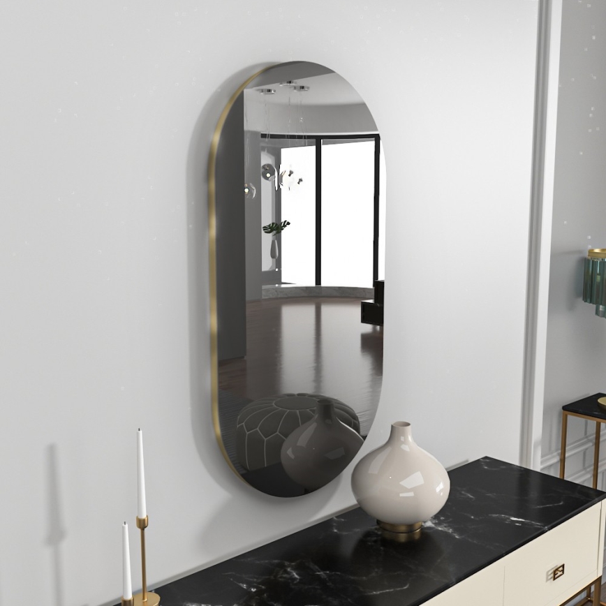 Miroir mural RIORS 85x45 cm noir