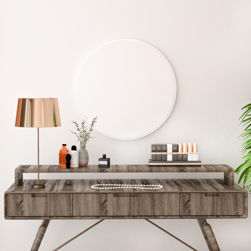Miroir mural ROYAL d. 59 cm blanc