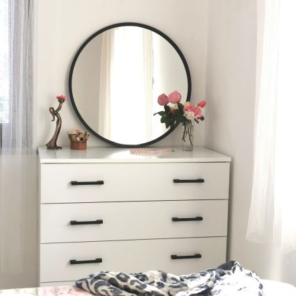 Miroir mural SIYAH d. 60 cm noir