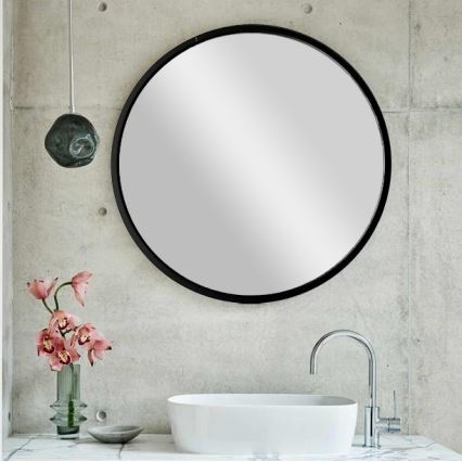 Miroir mural SIYAH d. 60 cm noir