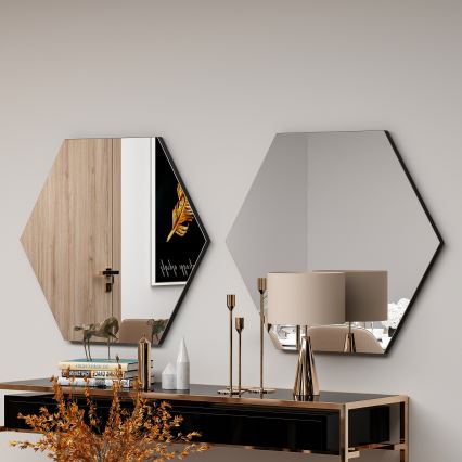 Miroir mural ZEO 60x70 cm noir