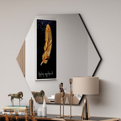 Miroir mural ZEO 60x70 cm noir