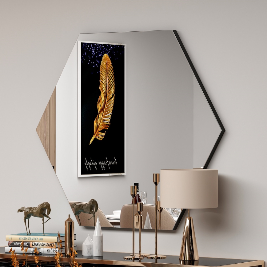 Miroir mural ZEO 60x70 cm noir