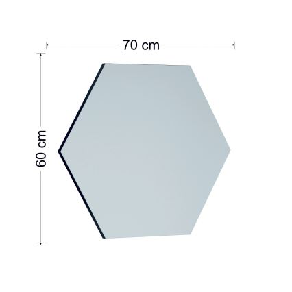 Miroir mural ZEO 60x70 cm noir