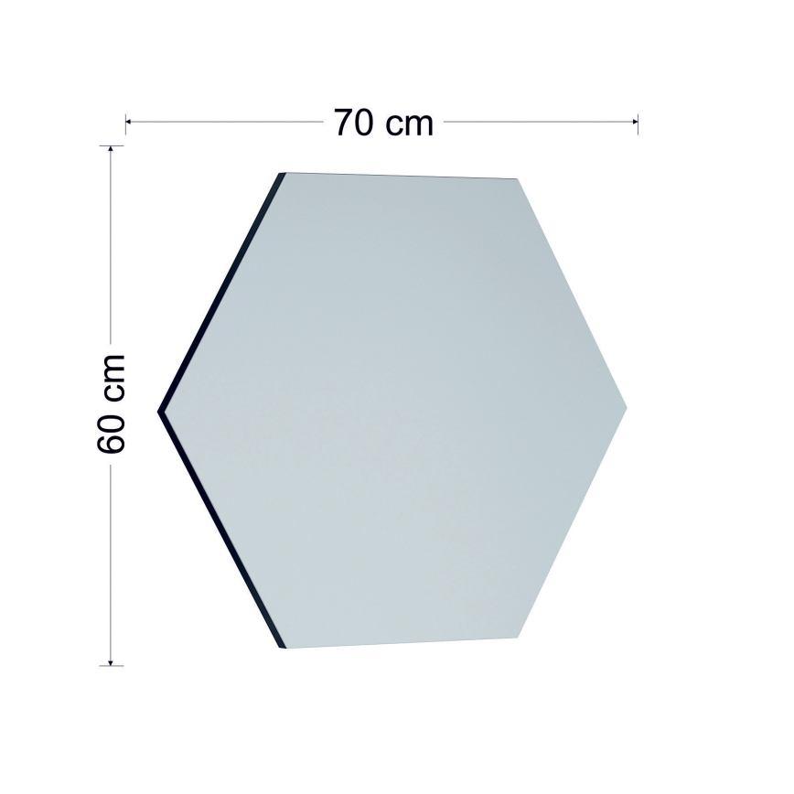Miroir mural ZEO 60x70 cm noir