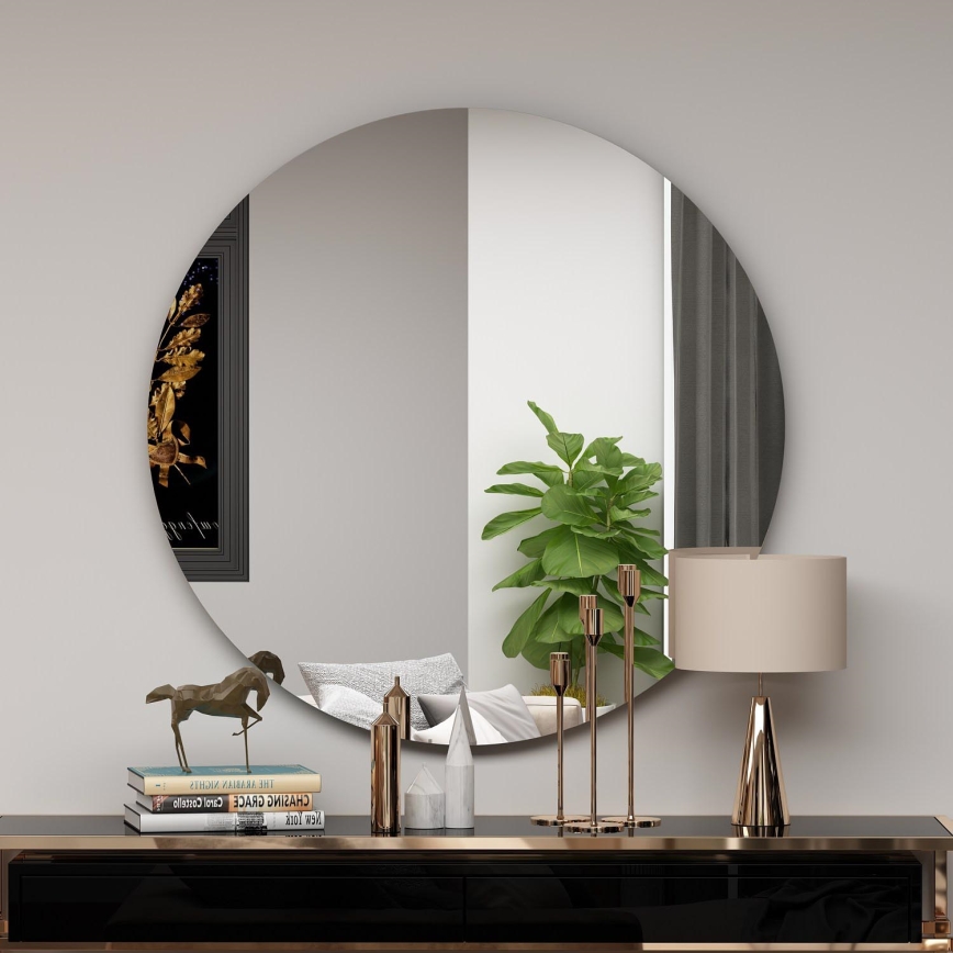 Miroir mural ZEOS d. 70 cm noir