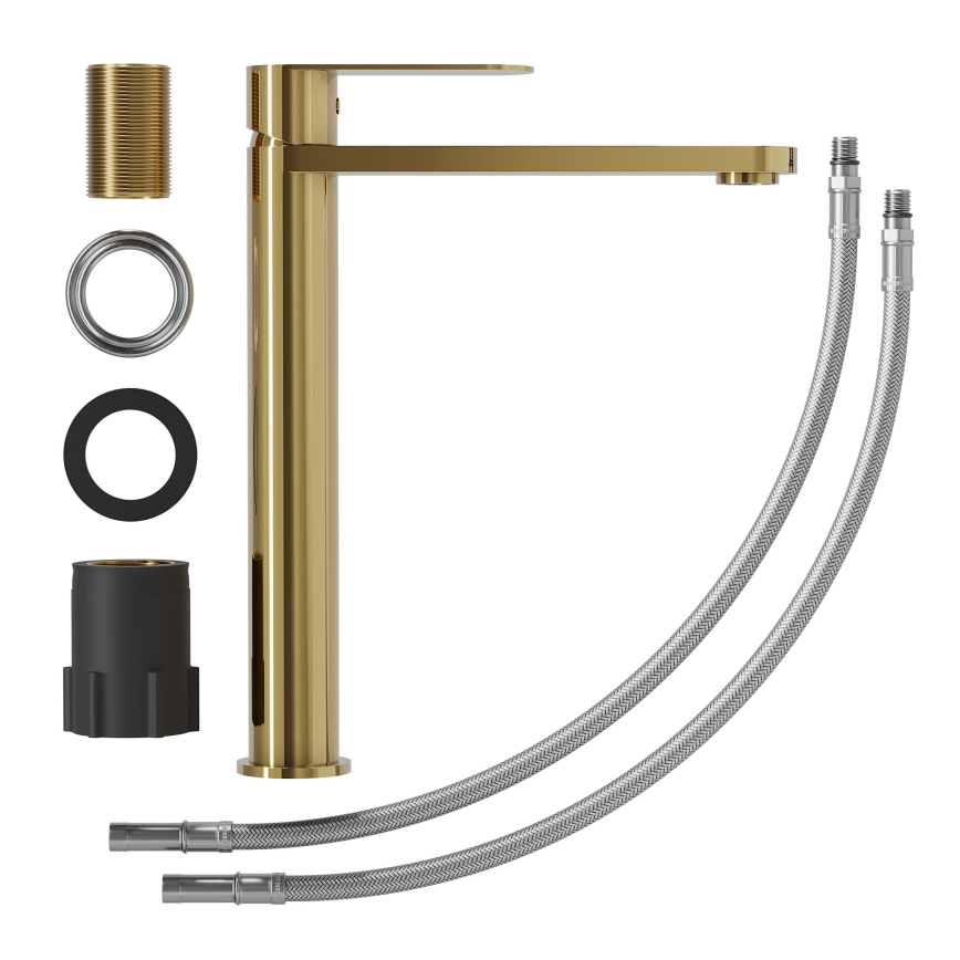Miscelatore per lavabo TARNBY 27,3 cm in ottone lucido