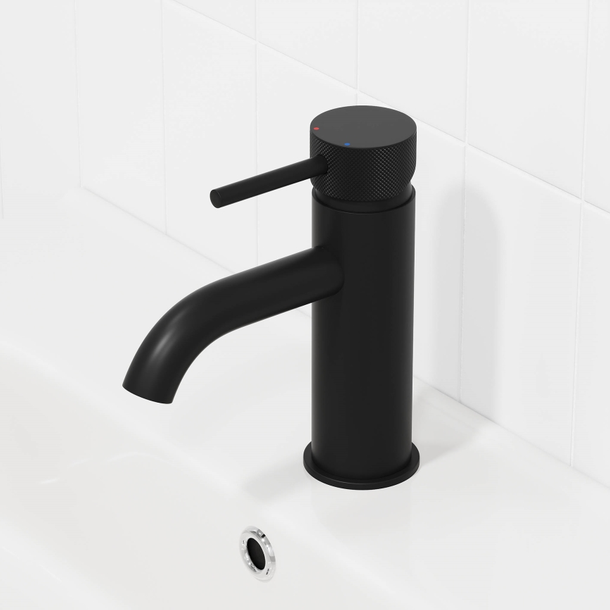 Mitigeur de lavabo ANHOLT 15,6 cm noir mat