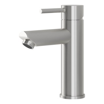 Mitigeur de lavabo RINGSTED 17,8 cm, acier inoxydable brossé
