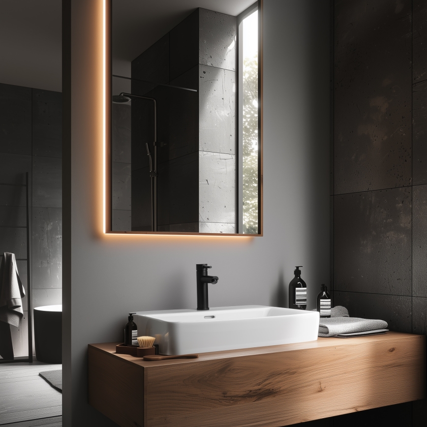 Mitigeur pour lavabo RINGSTED 17,8 cm noir mat