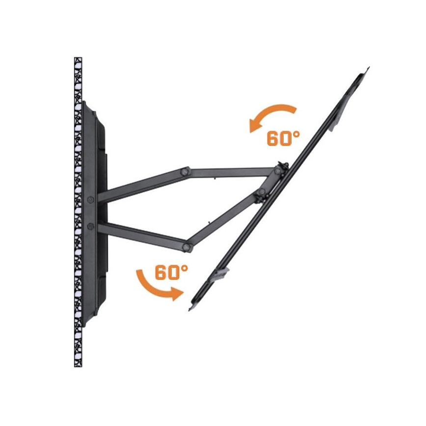 MK FLORIA MKF-17DP641 - Supporto a parete per TV con giunto 80" nero