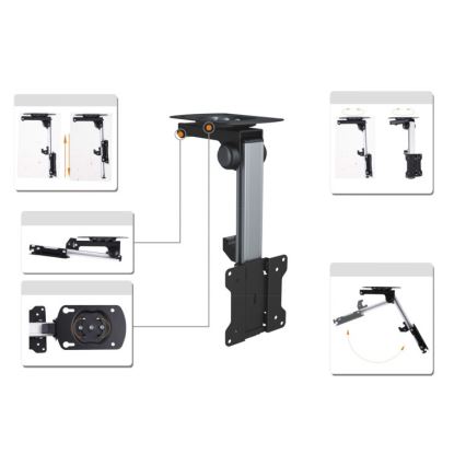 MK FLORIA MKF-17DS220 - Deckenhalterung für 46 Fernseher, schwarz